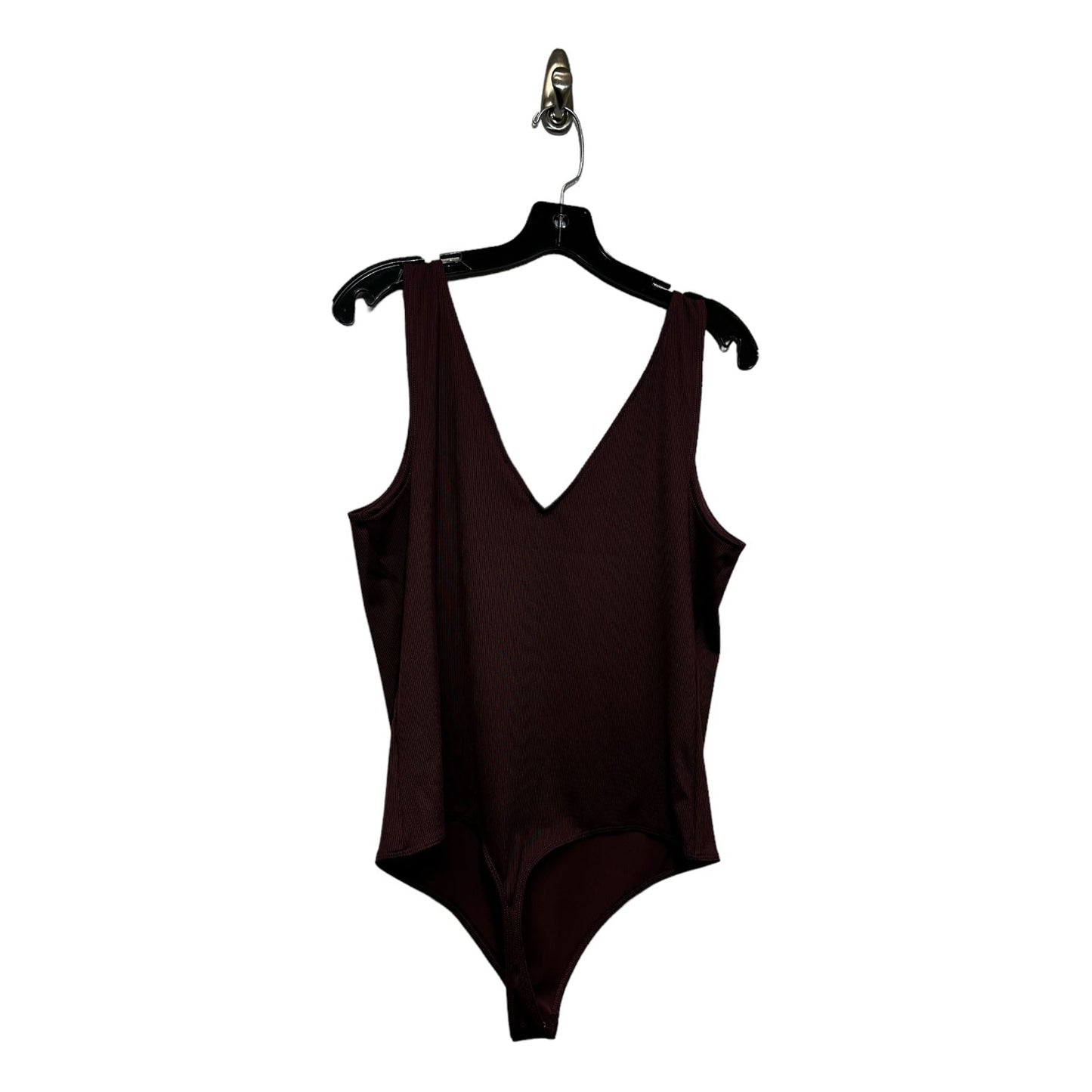 Bodysuit By Express O In Plum, Size: Xl