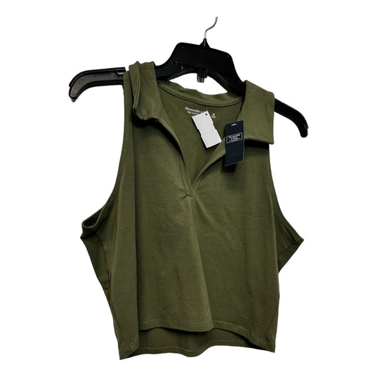 Top Sleeveless By Abercrombie And Fitch In Olive, Size: Xl