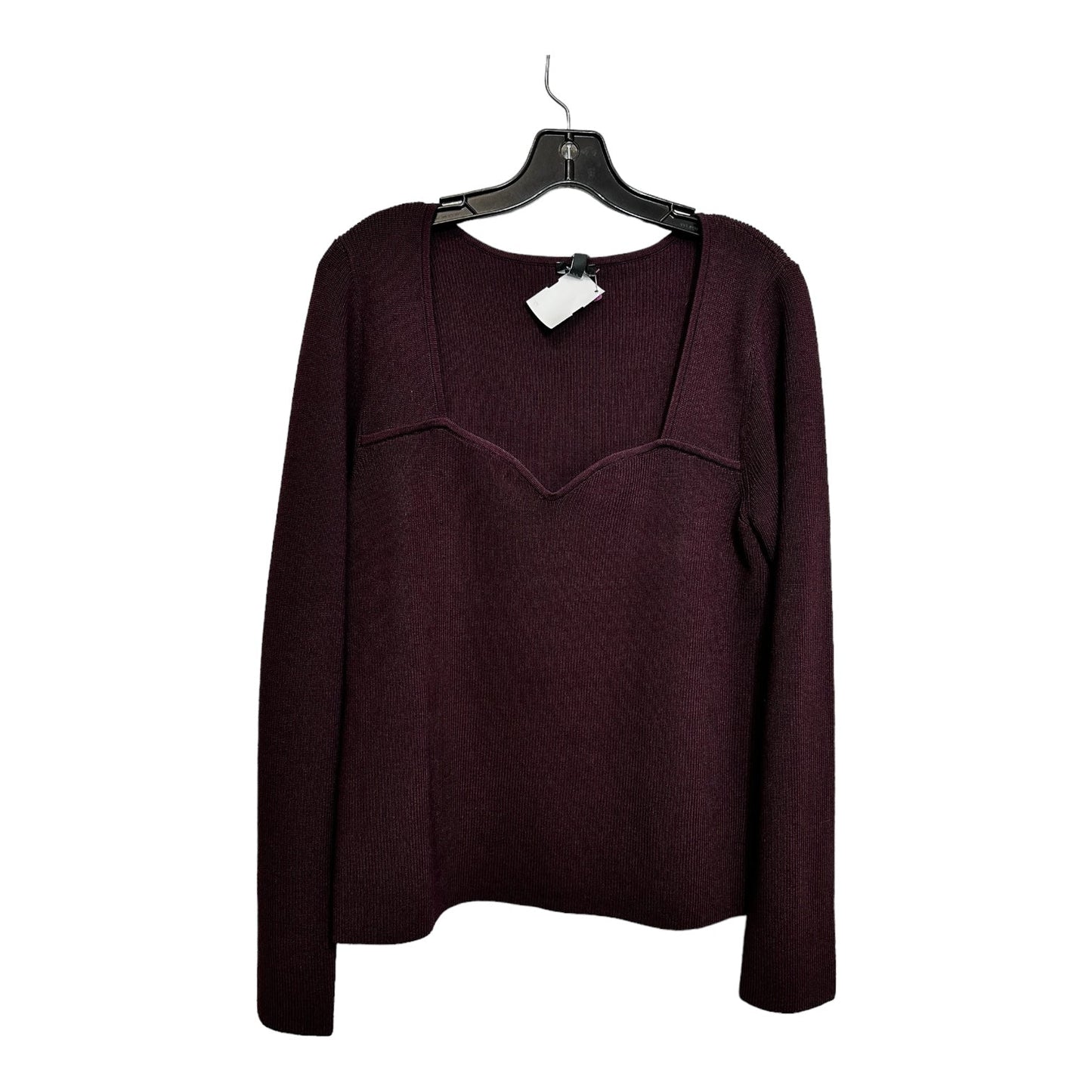 Sweater By Express In Wine, Size: Xl