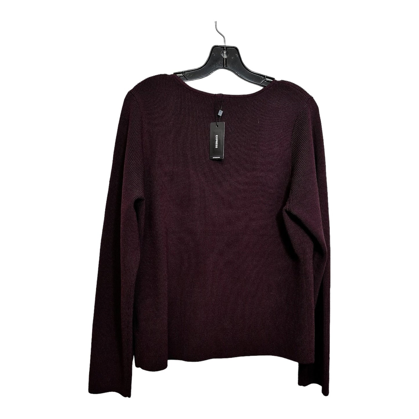 Sweater By Express In Wine, Size: Xl