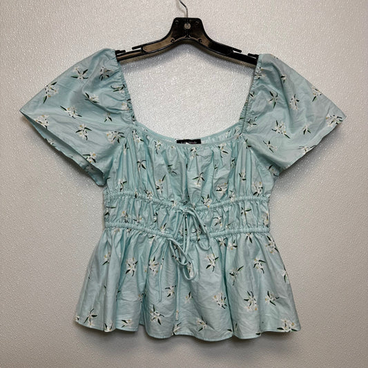 Top Short Sleeve By Kate Spade In Blue, Size: L