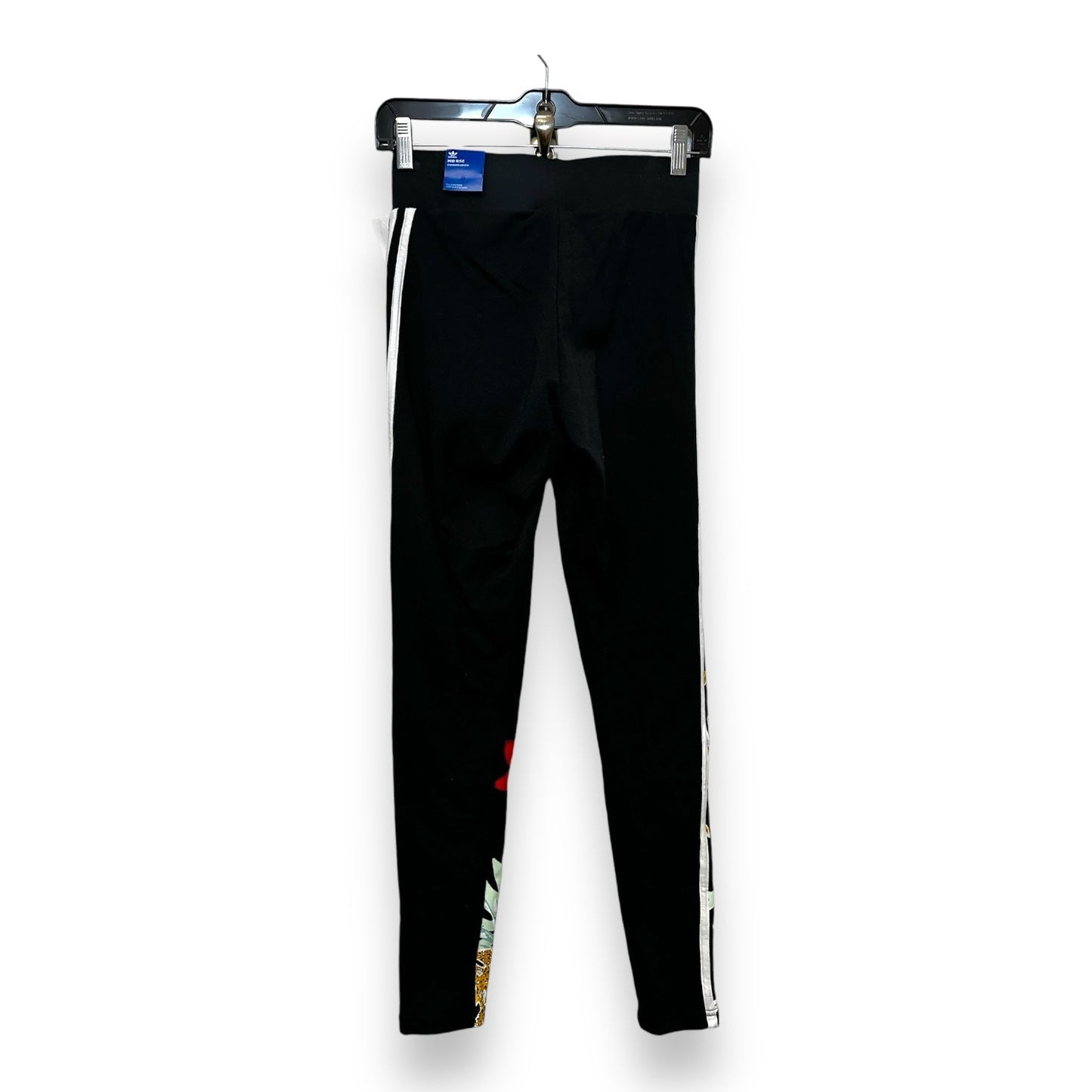 Mid Rise Athletic Leggings By Adidas In Black, Size: S