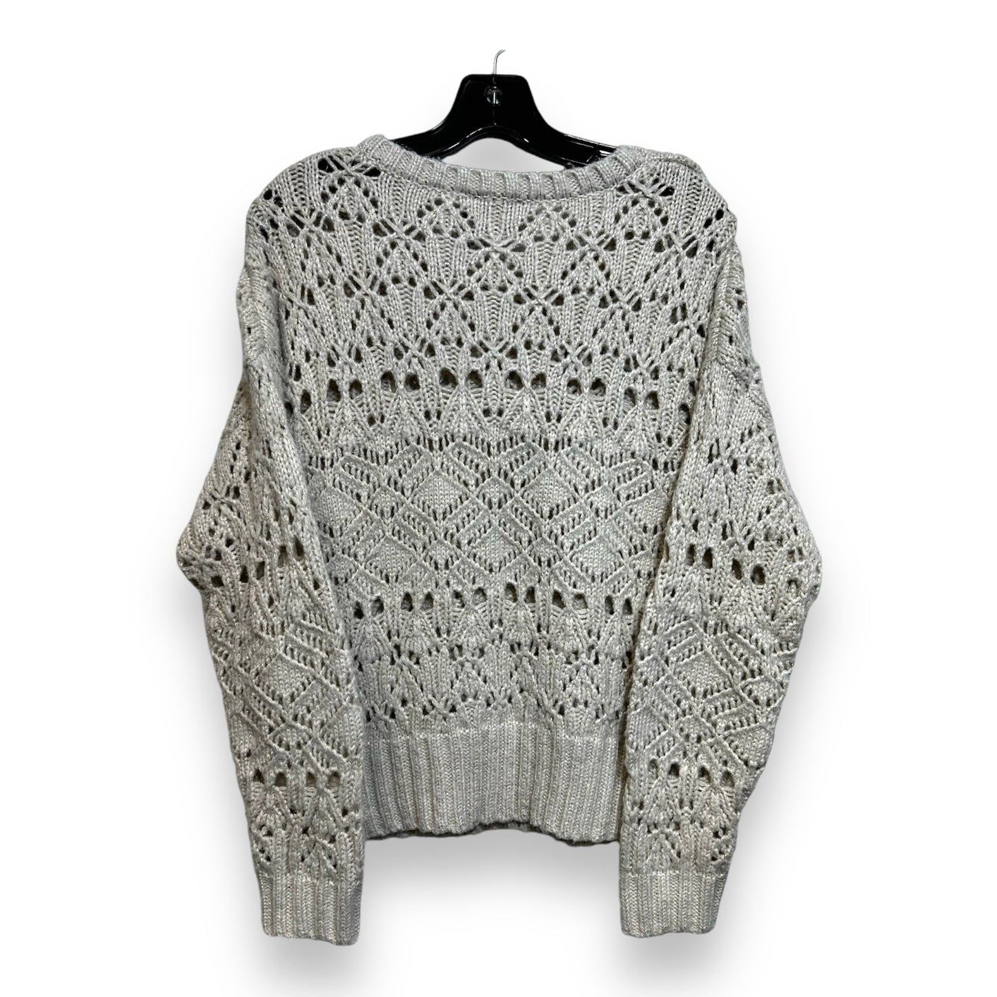 Sweater By Express O In Off White, Size: Onesize