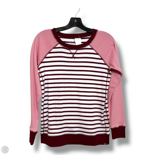 Top Long Sleeve By Eddie Bauer O In Striped, Size: Xs