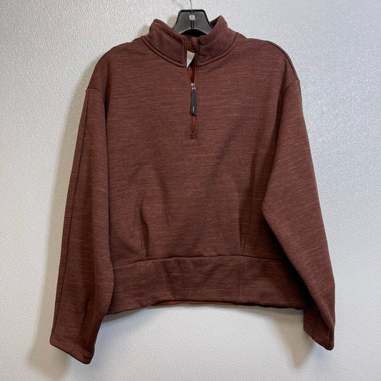 Sweatshirt Crewneck By Athleta In Rust, Size: M