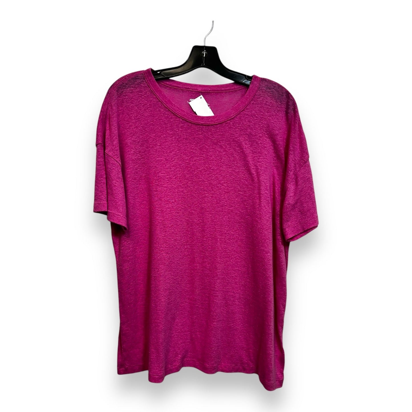 Top Short Sleeve By Aerie In Pink, Size: M