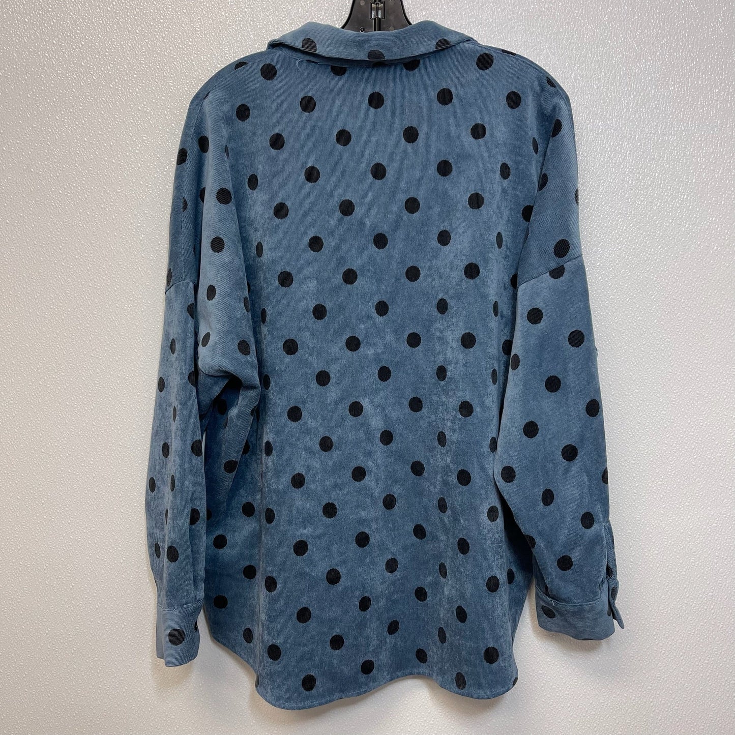 Top Long Sleeve By Zara In Polkadot, Size: L