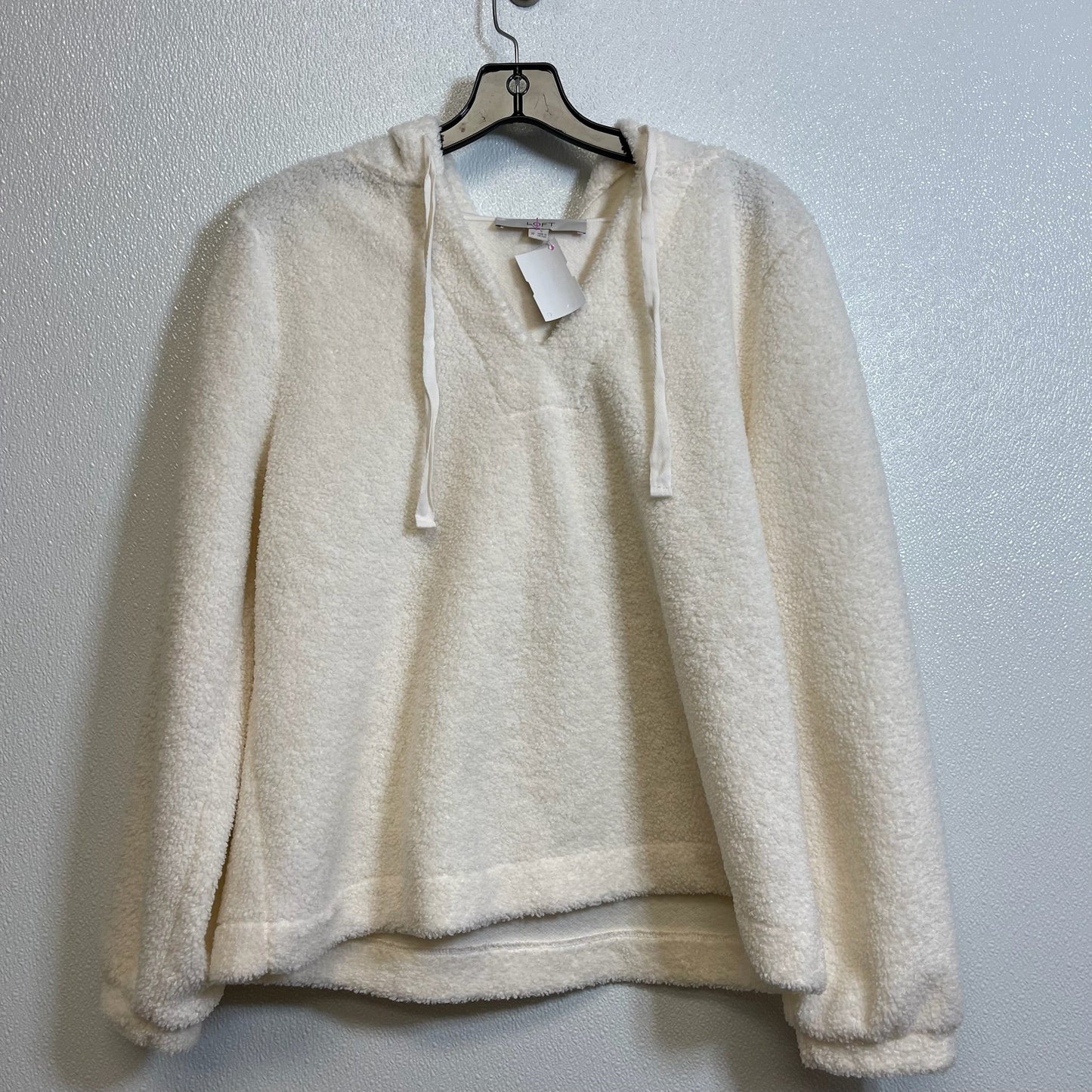 Sweatshirt Hoodie By Loft O In Ivory, Size: M