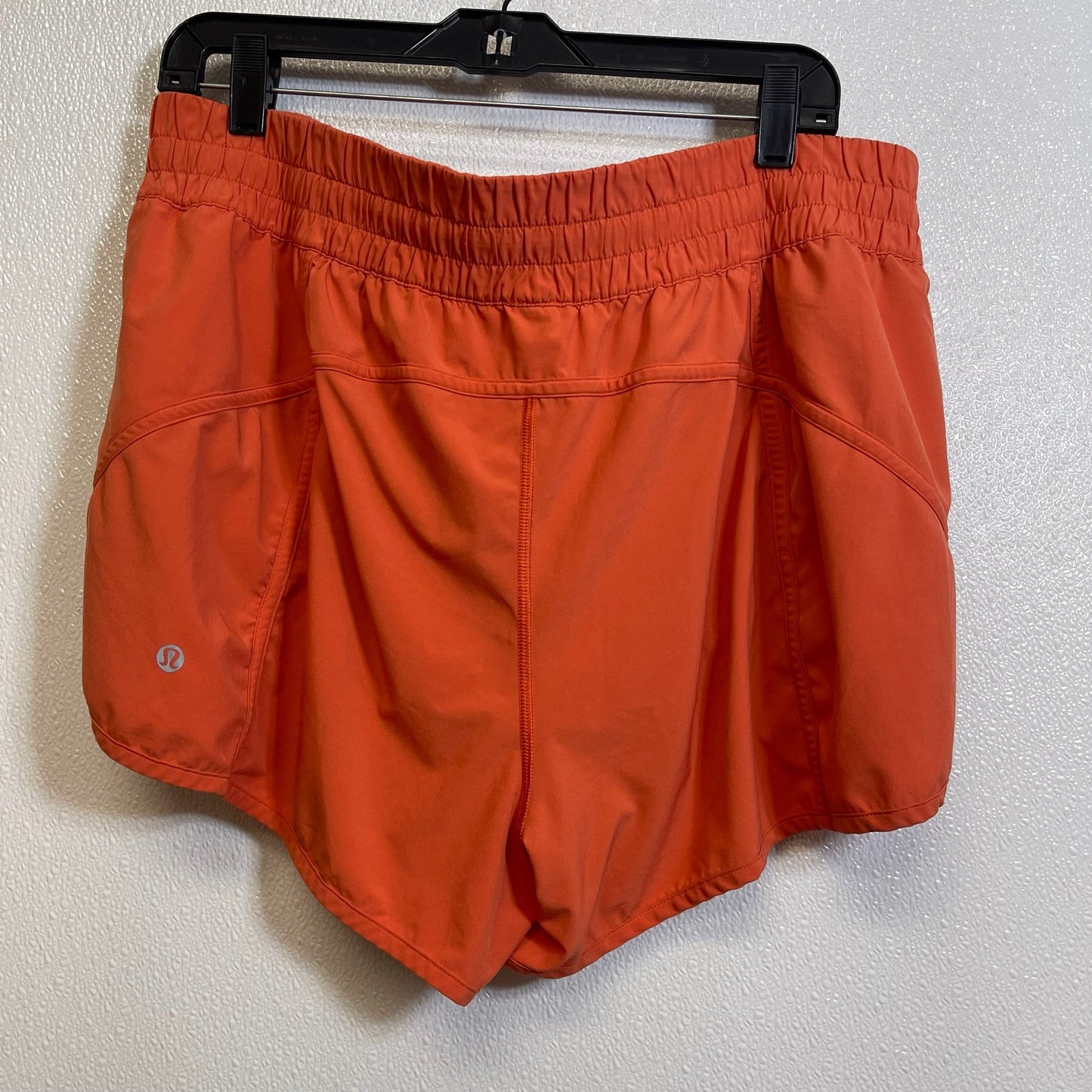 Athletic Shorts By Lululemon In Orange, Size: 18