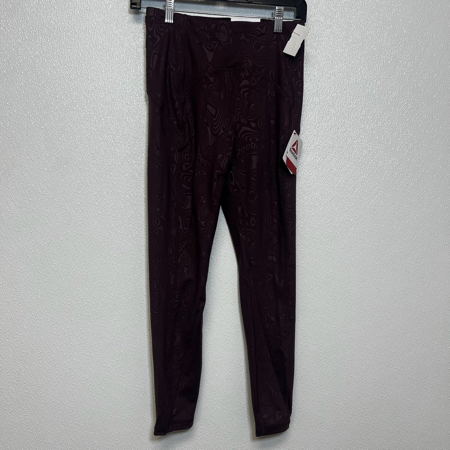 Athletic Leggings By Reebok In Eggplant, Size: S