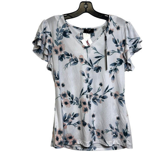 Top Short Sleeve By Tahari In Flowered, Size: S