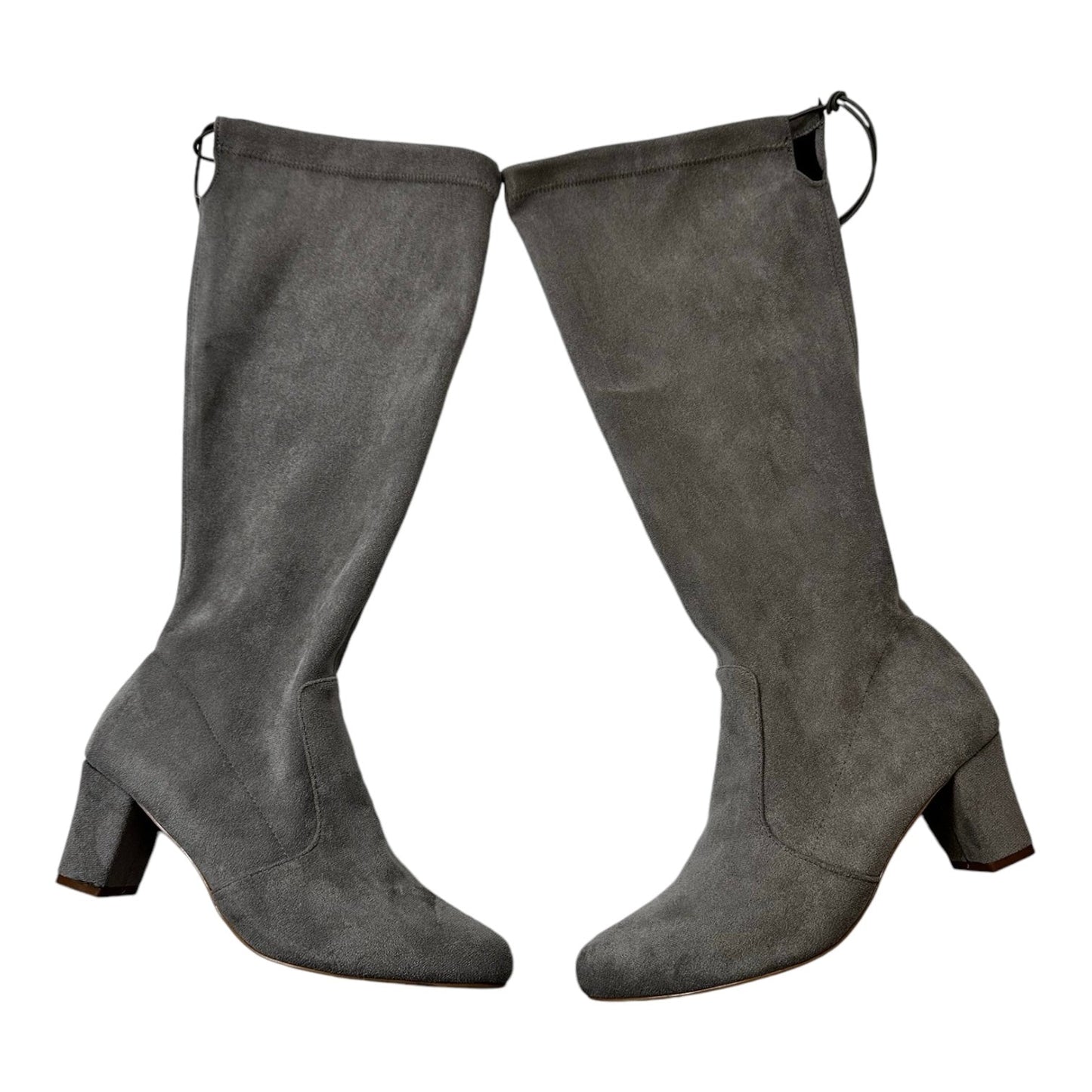 Boots Knee Heels By LASCANA In Grey, Size: 8.5