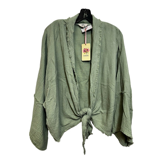 Top Long Sleeve By Entro In Sage, Size: S