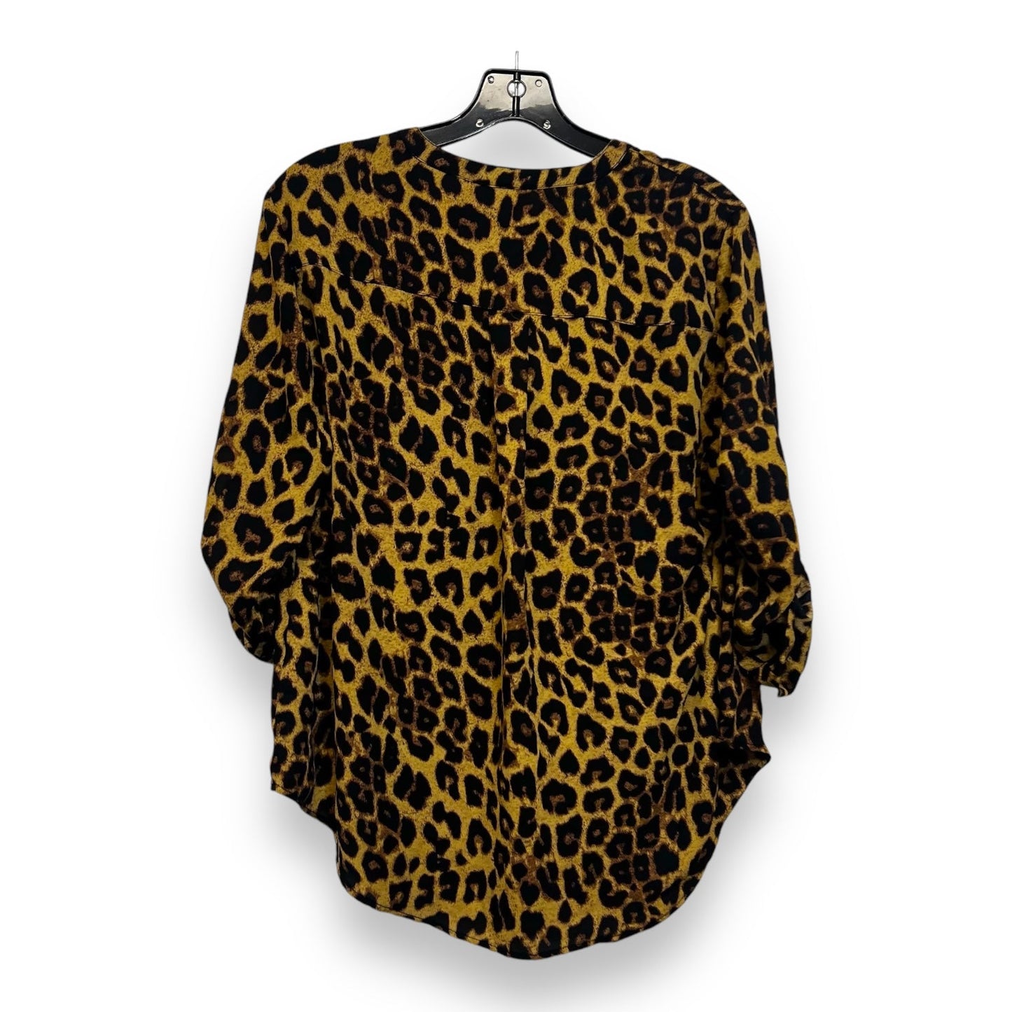 Top 3/4 Sleeve By Torrid In Animal Print, Size: M