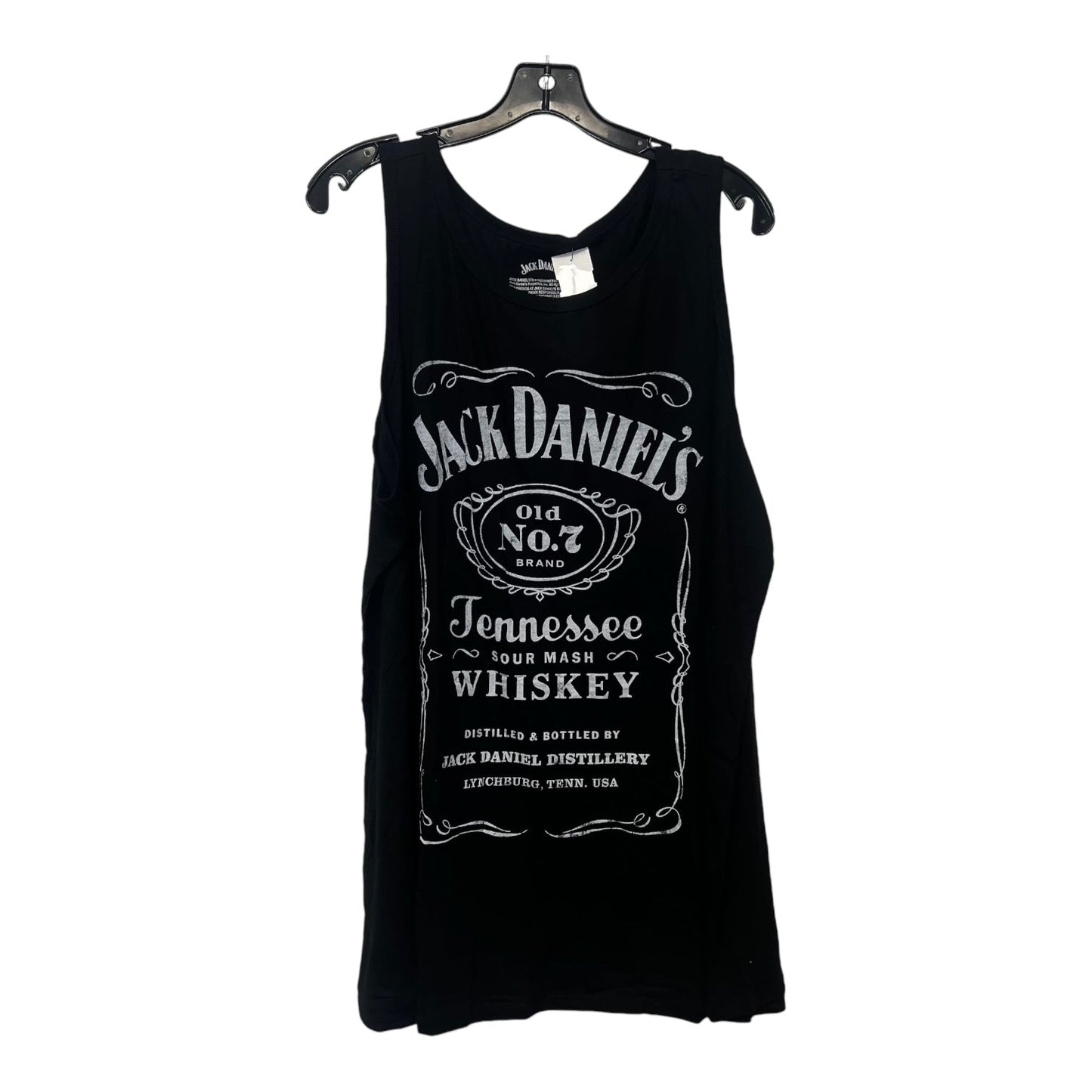 Jack Daniels Whiskey Tank Top By Clothes Mentor In Black, Size: 4x