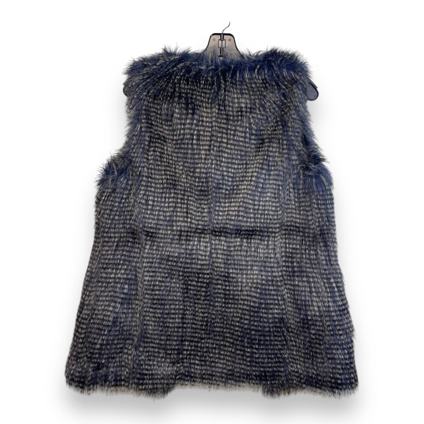 Vest Faux Fur & Sherpa By White House Black Market O In Black Blue, Size: S