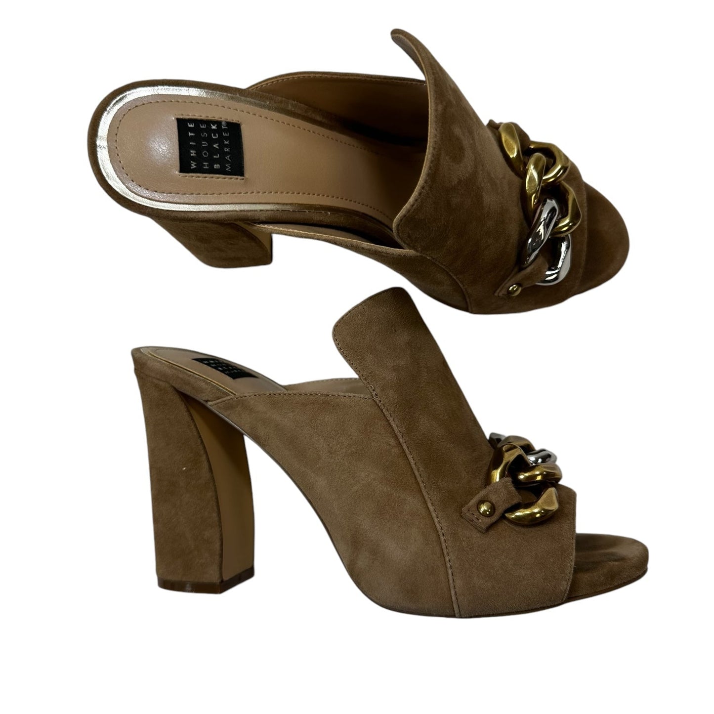 Shoes Heels Block By White House Black Market O In Tan, Size: 8.5