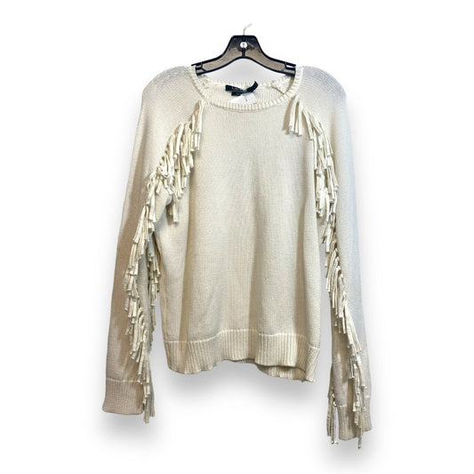 Sweater By Lauren By Ralph Lauren In Off White, Size: L