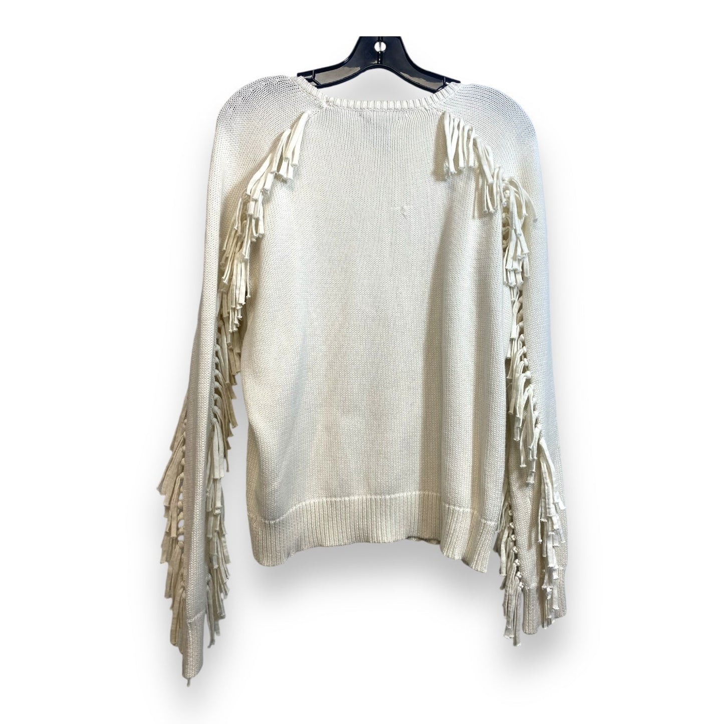 Sweater By Lauren By Ralph Lauren In Off White, Size: L