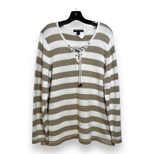 Sweater By Clothes Mentor In Striped, Size: Xl