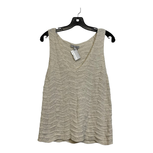 Top Sleeveless By Madewell In Ivory, Size: S