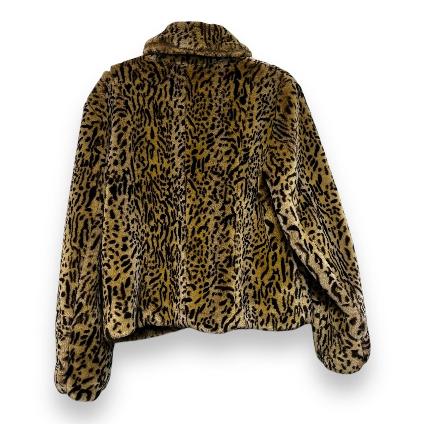 Coat Faux Fur & Sherpa By Clothes Mentor In Animal Print, Size: L