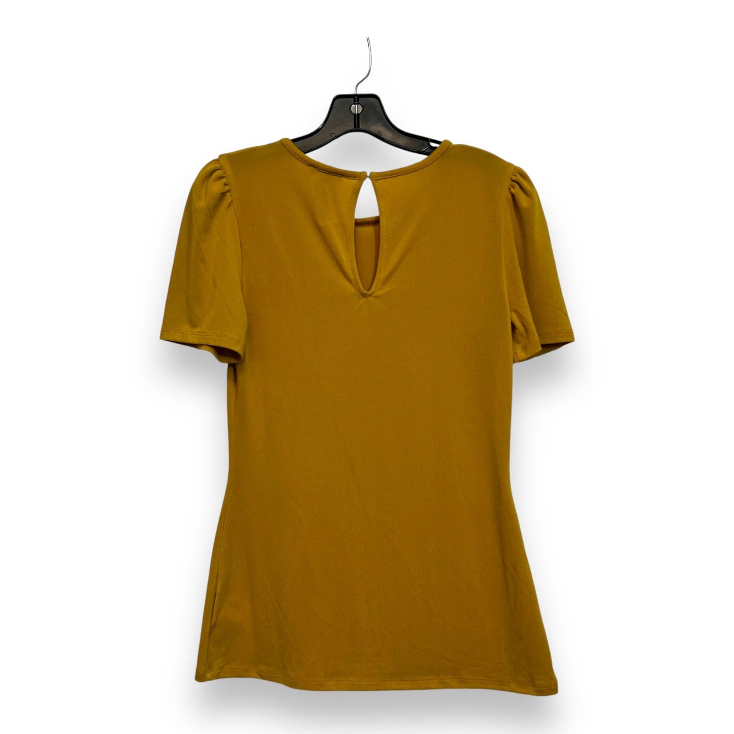 Top Short Sleeve By Express In Yellow, Size: M