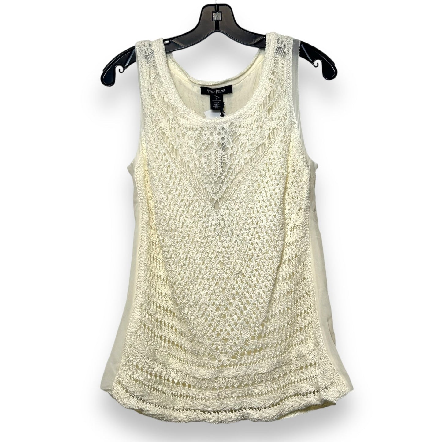 Top Sleeveless By White House Black Market In Ivory, Size: S