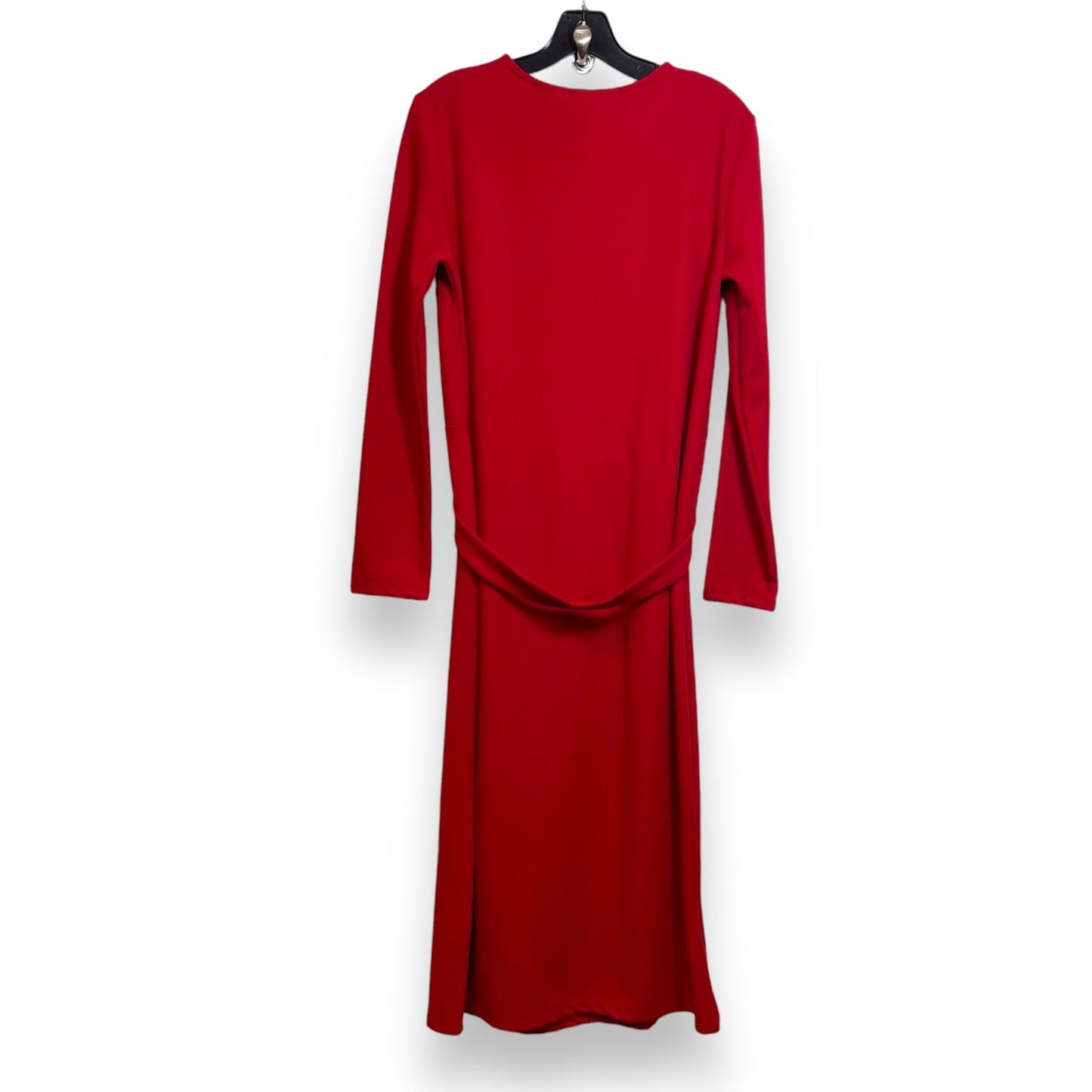 Dress Casual Midi By Zara In Red, Size: S