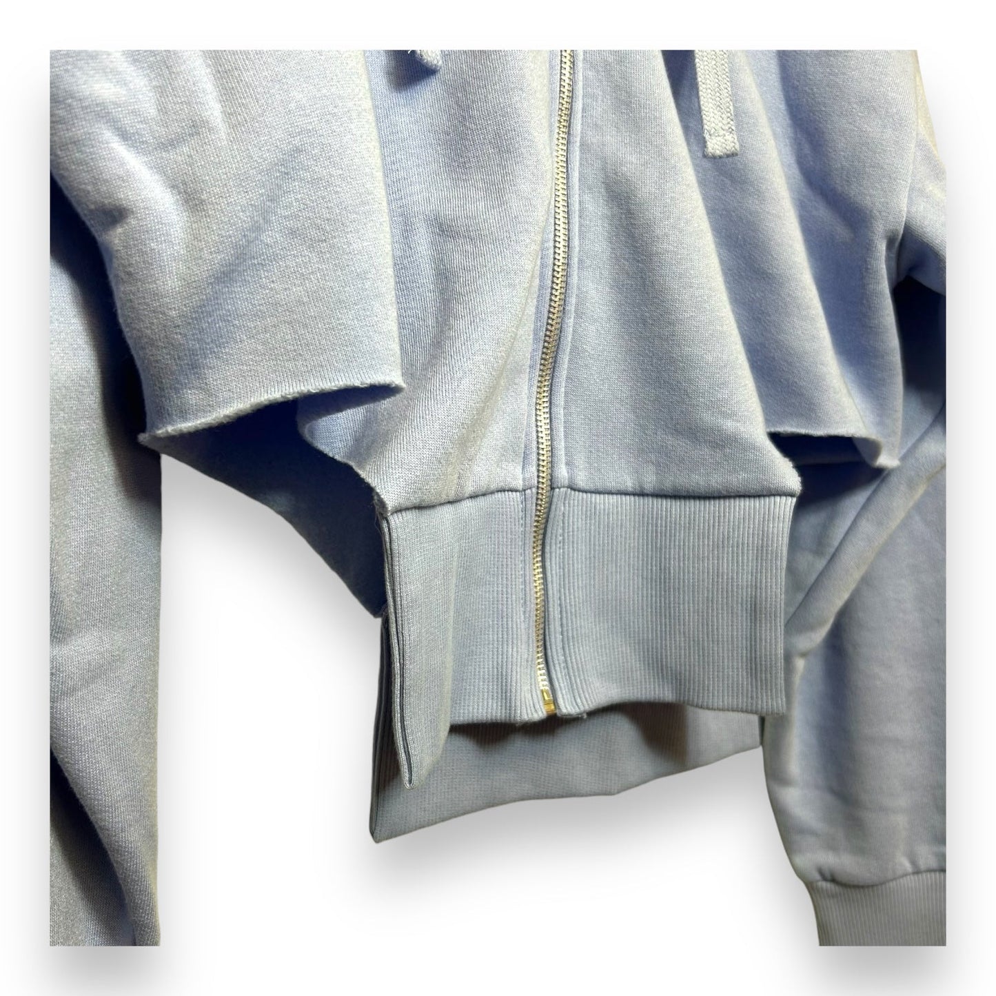 Sweatshirt Hoodie By Zara In Blue, Size: L