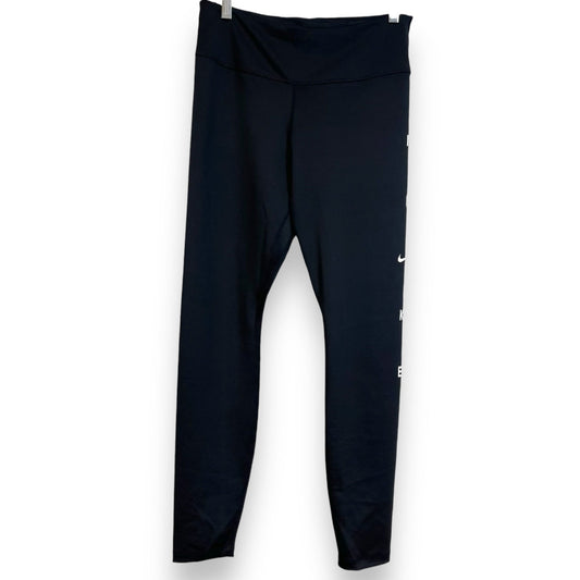 Athletic Leggings By Nike Apparel In Black, Size: M