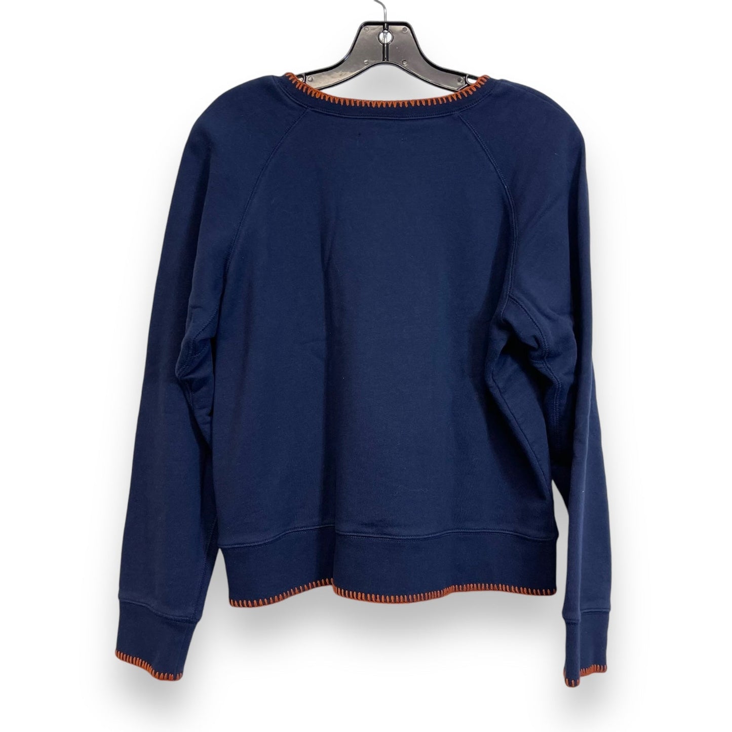 Sweatshirt Collar By Madewell In Navy, Size: M