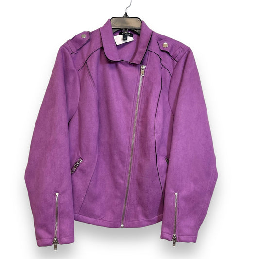 Jacket Other By Torrid In Purple, Size: 3x