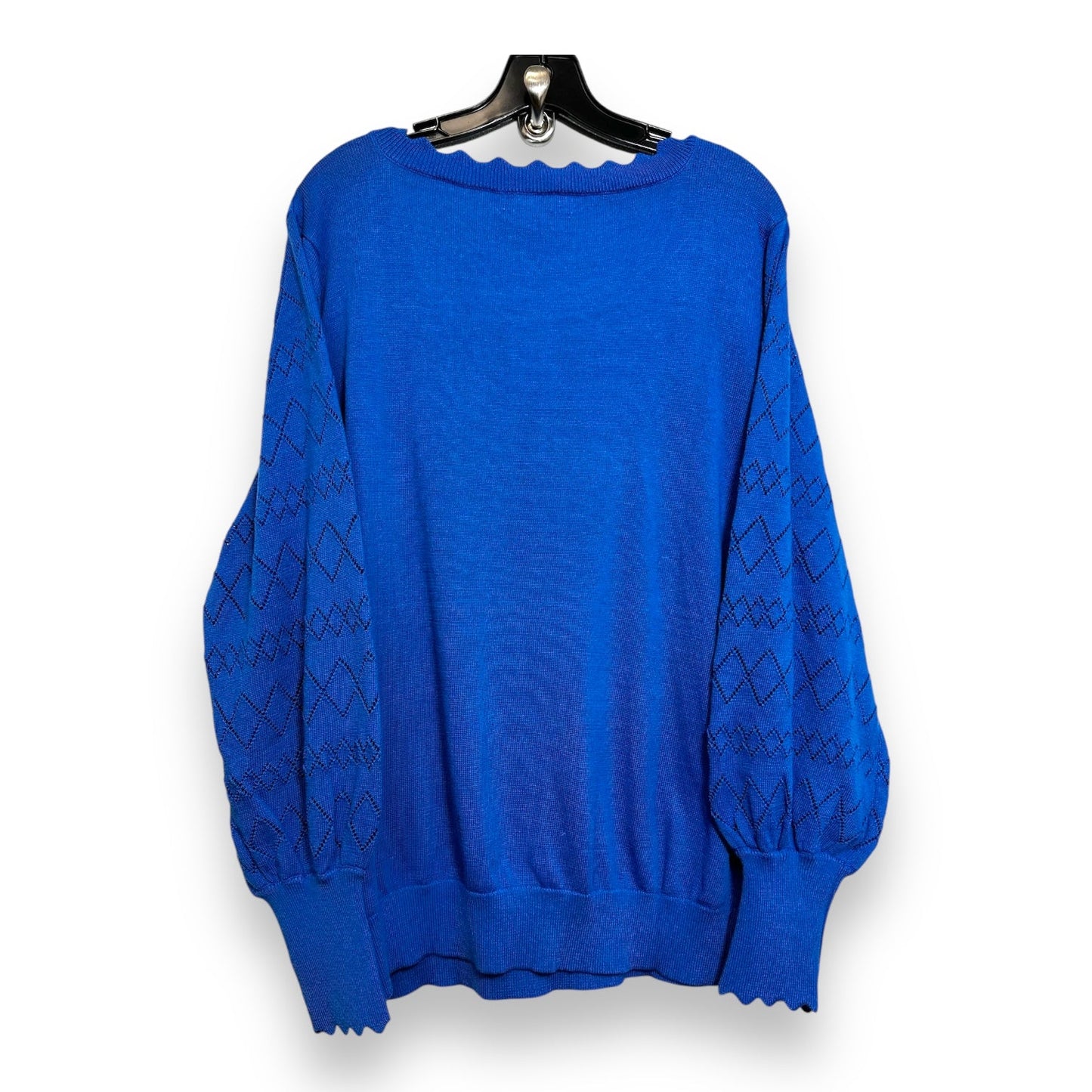 Sweater By Liz Claiborne In Blue, Size: 1x