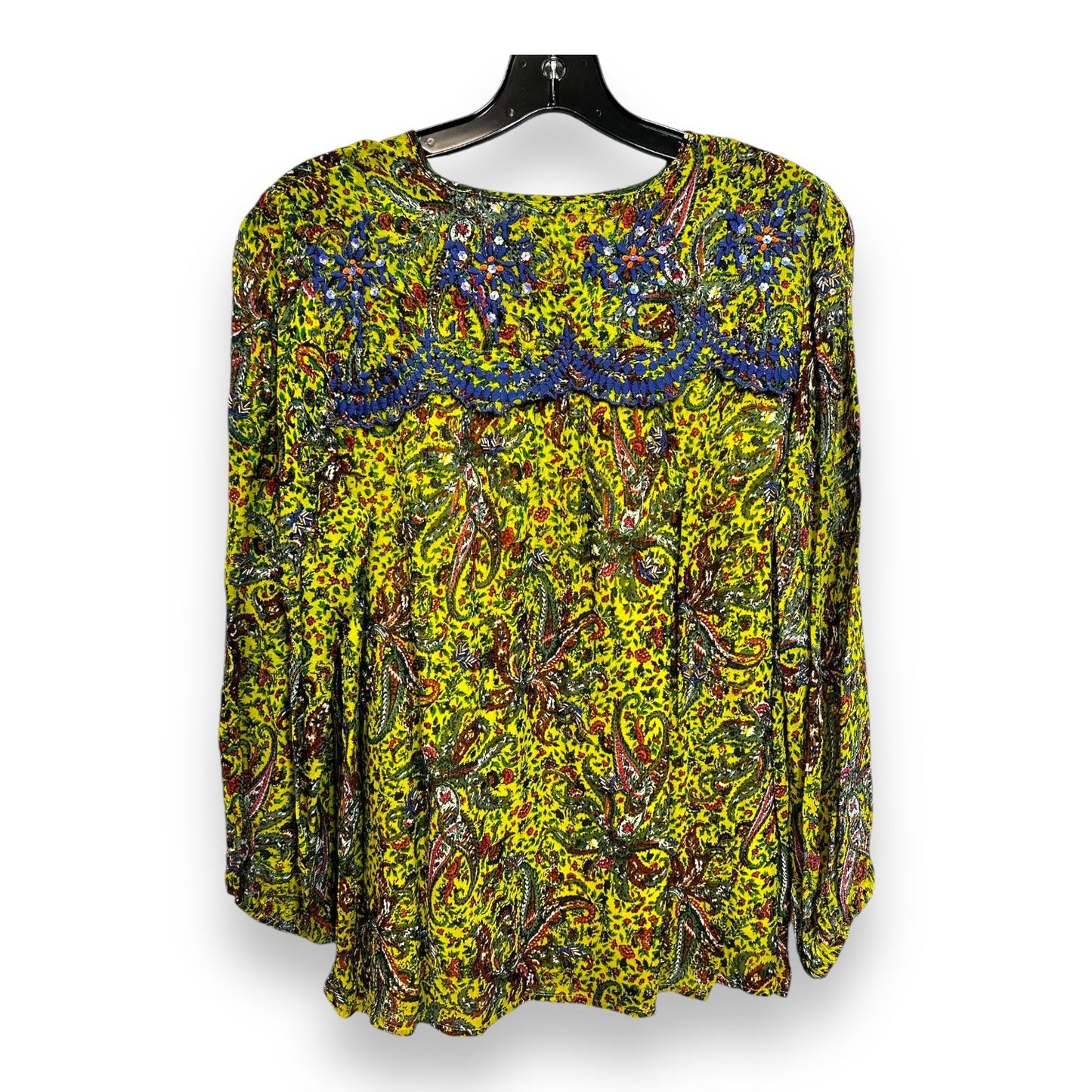 Top Long Sleeve By Anthropologie In Multi-colored, Size: S