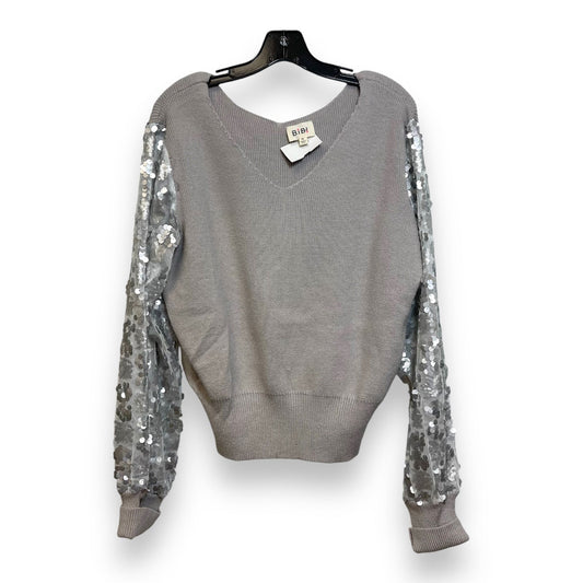 Sweater By Bibi In Silver, Size: Xl