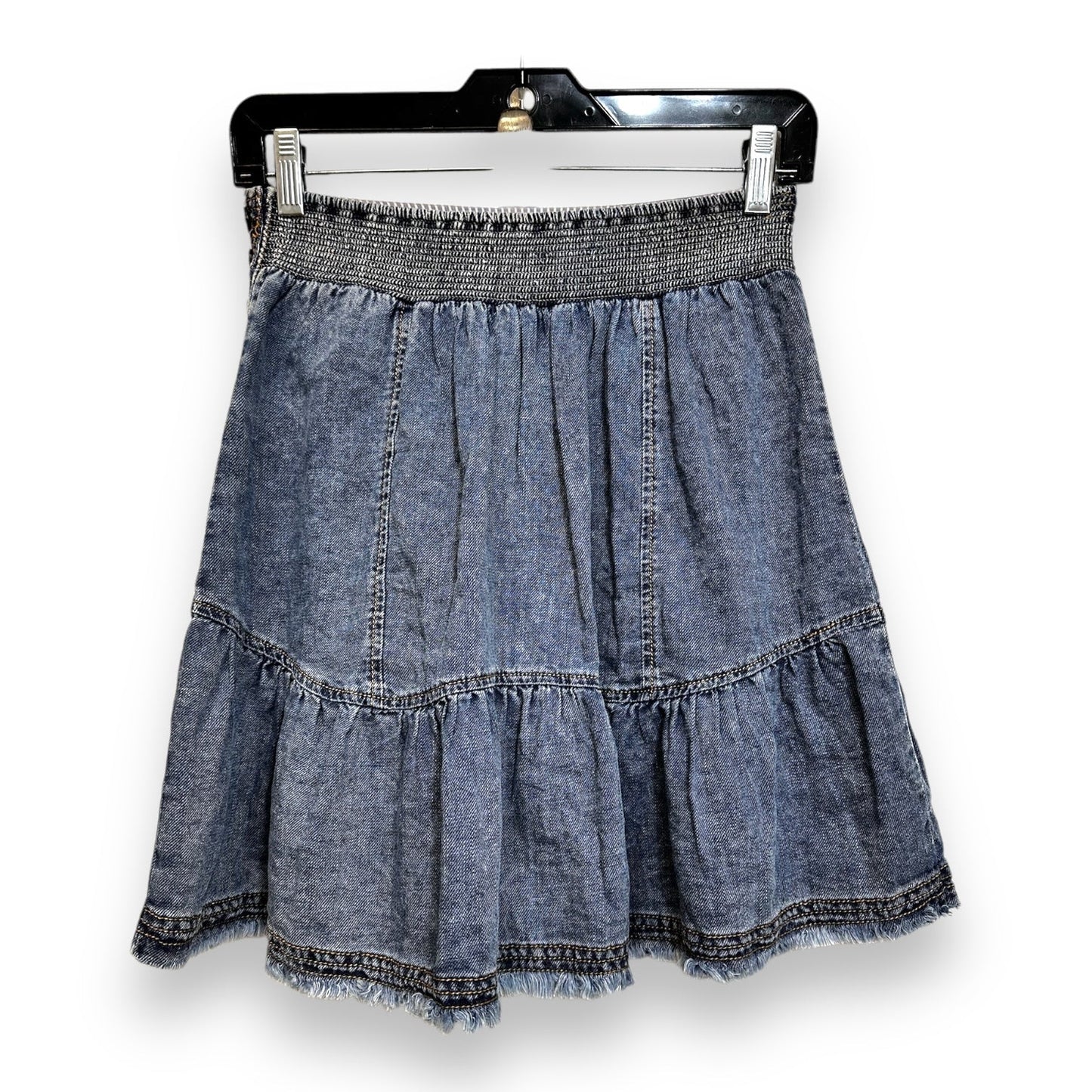 Skirt Midi By Pilcro In Blue Denim, Size: Xs