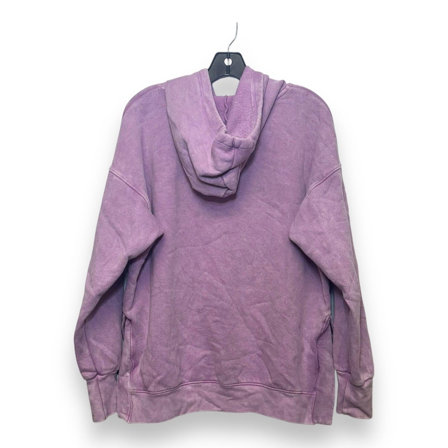 Athletic Sweatshirt Hoodie By Sundry In Purple, Size: M