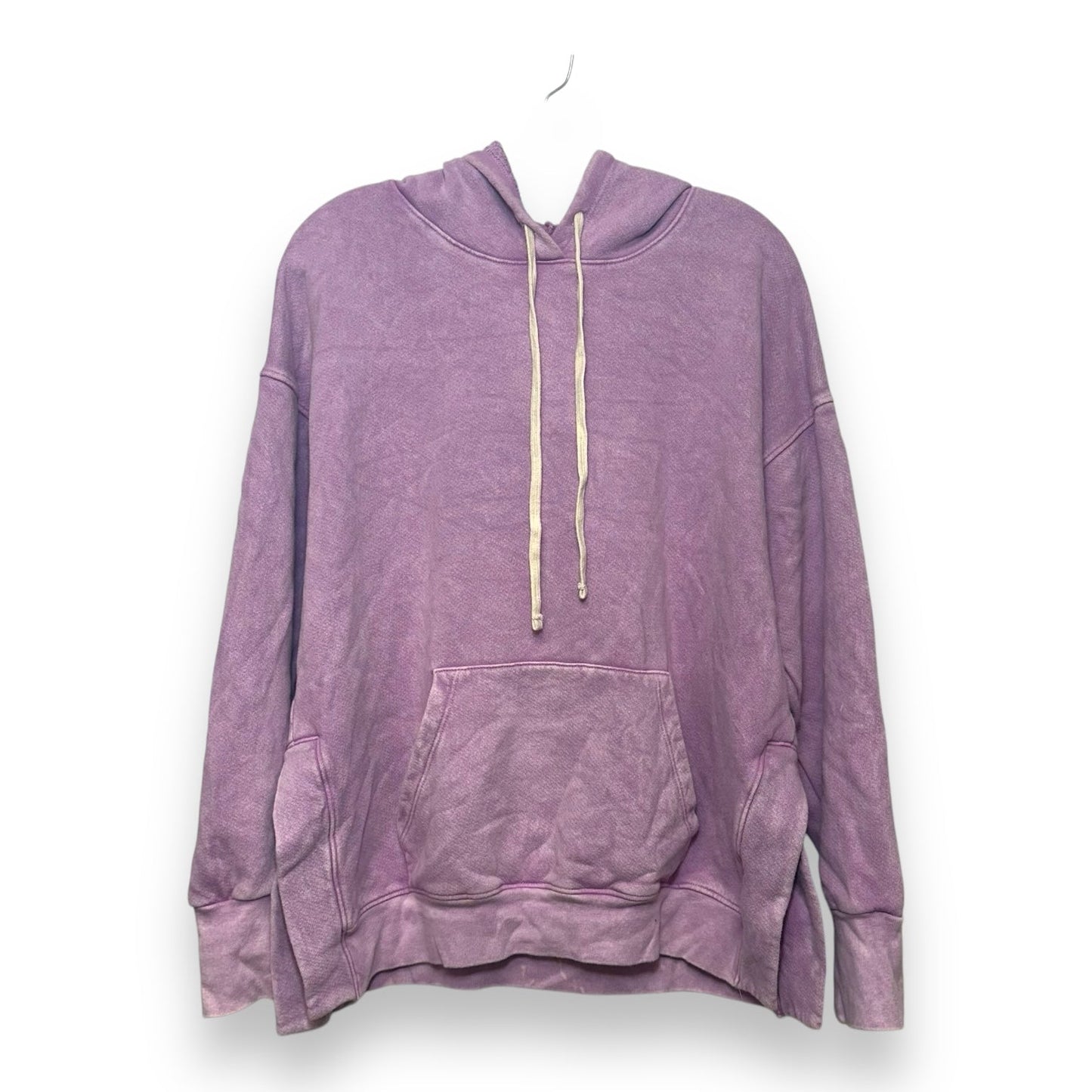 Athletic Sweatshirt Hoodie By Sundry In Purple, Size: M