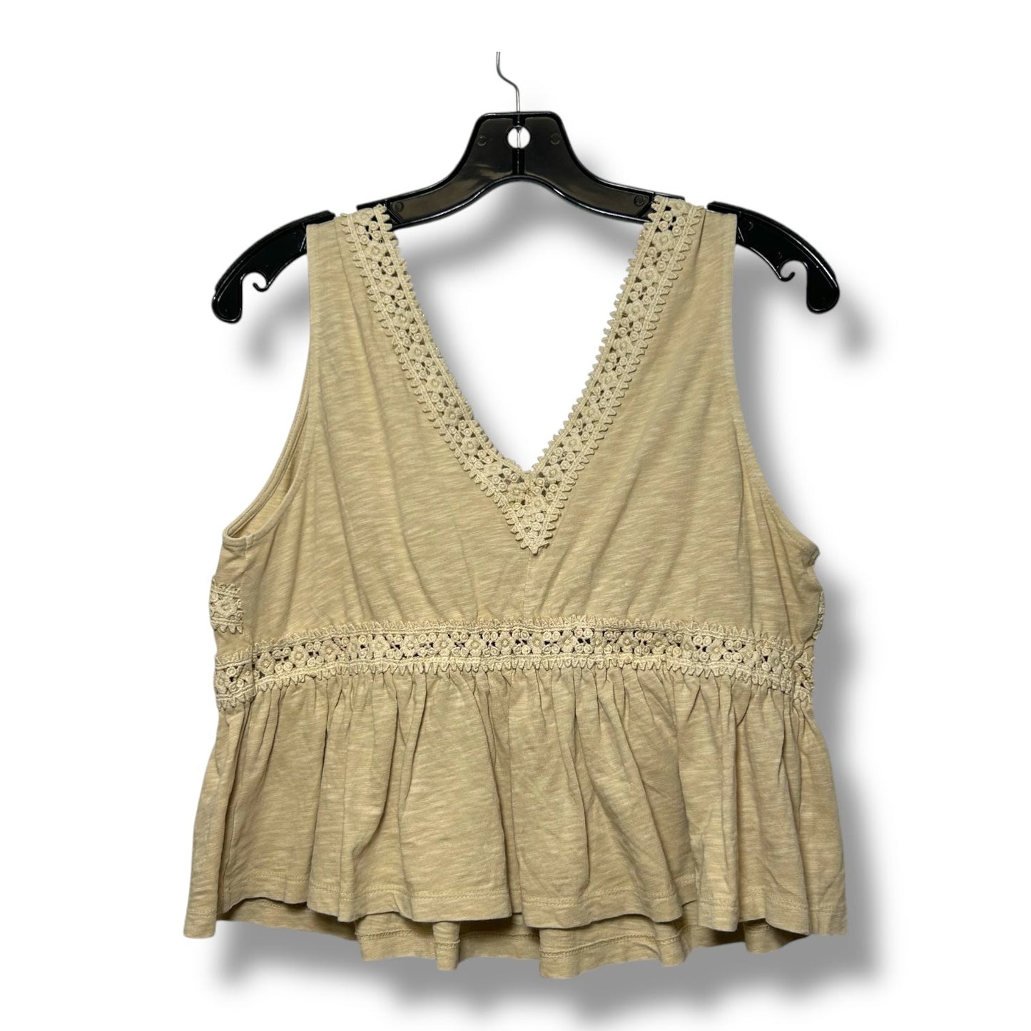 Top Sleeveless By Aerie In Tan, Size: M