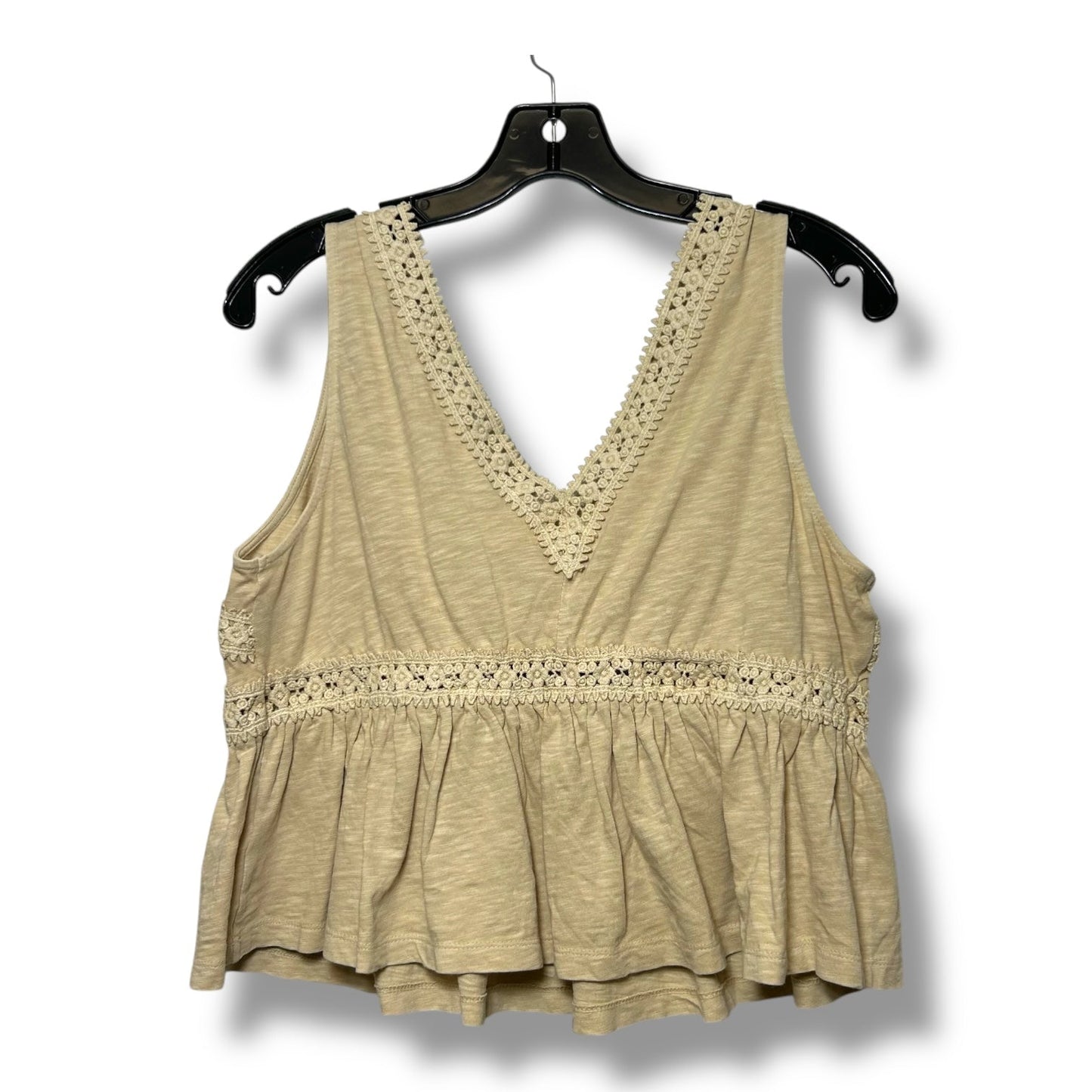 Top Sleeveless By Aerie In Tan, Size: M