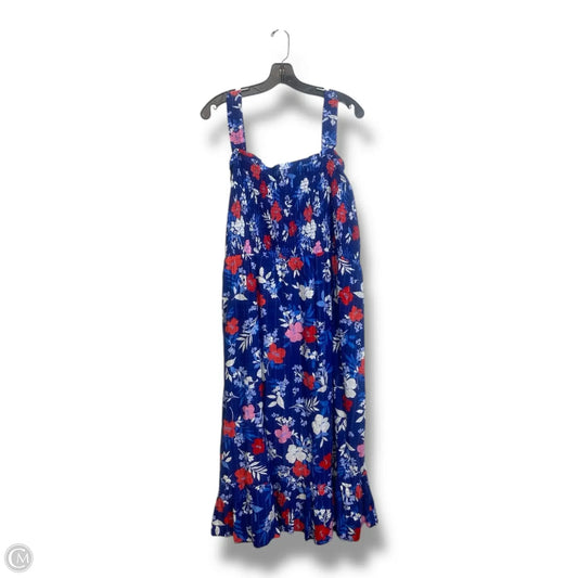 Dress Casual Maxi By Draper James In Floral Print, Size: 2x