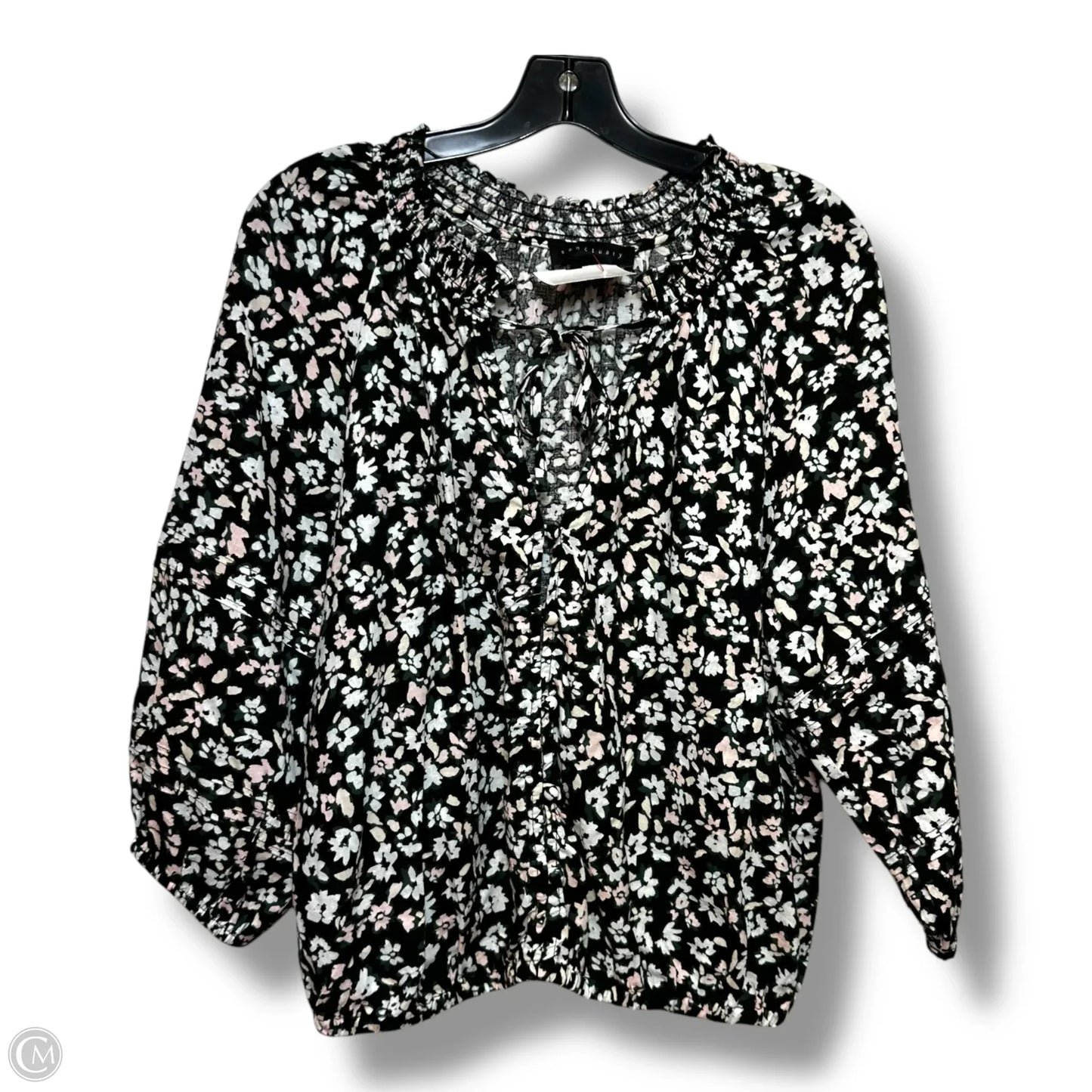 Top Long Sleeve By Sanctuary In Floral Print, Size: L