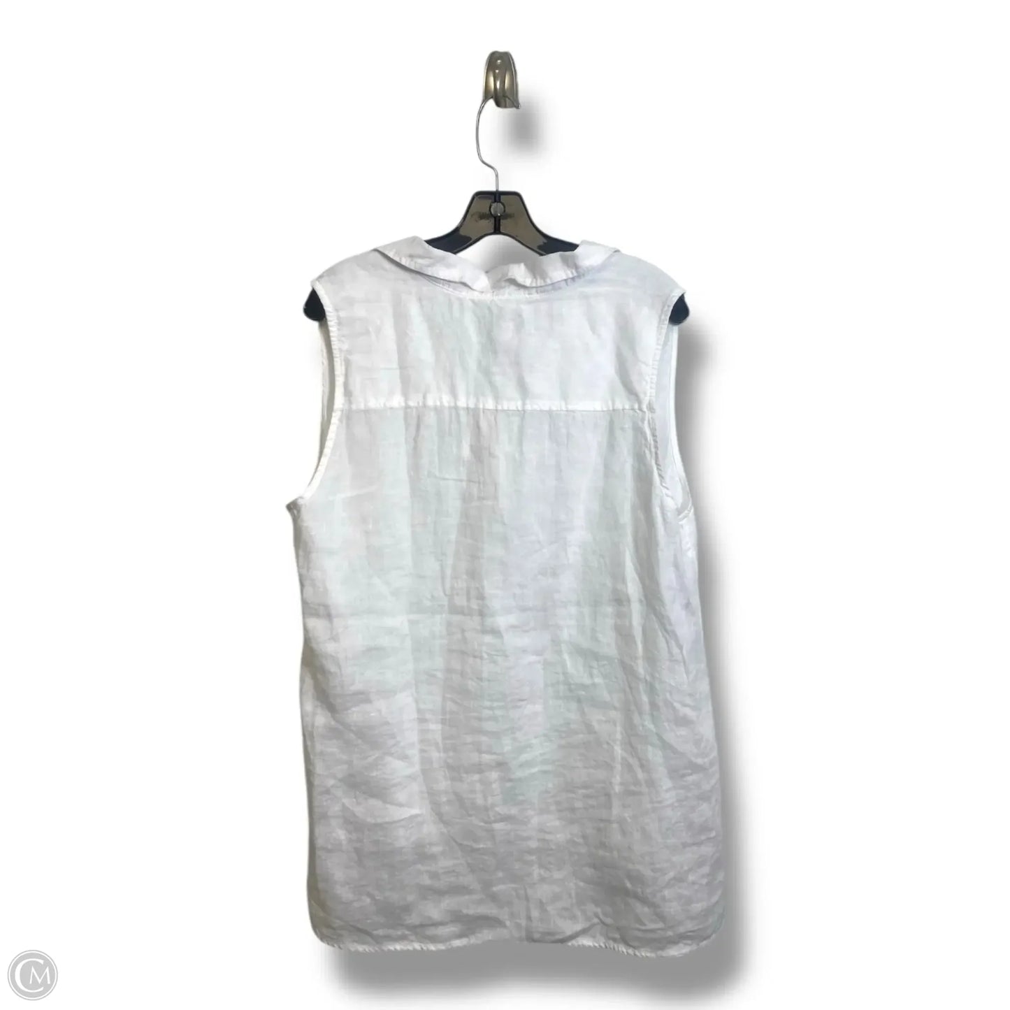 Top Sleeveless By Jones New York In White, Size: Xl