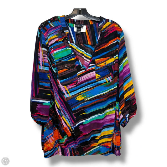 Top Short Sleeve By Lane Bryant In Multi-colored, Size: Xxl