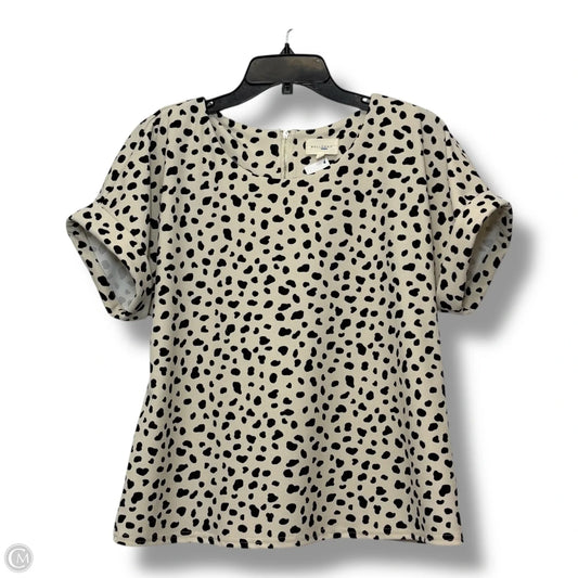 Top Short Sleeve By Melloday In Animal Print, Size: M