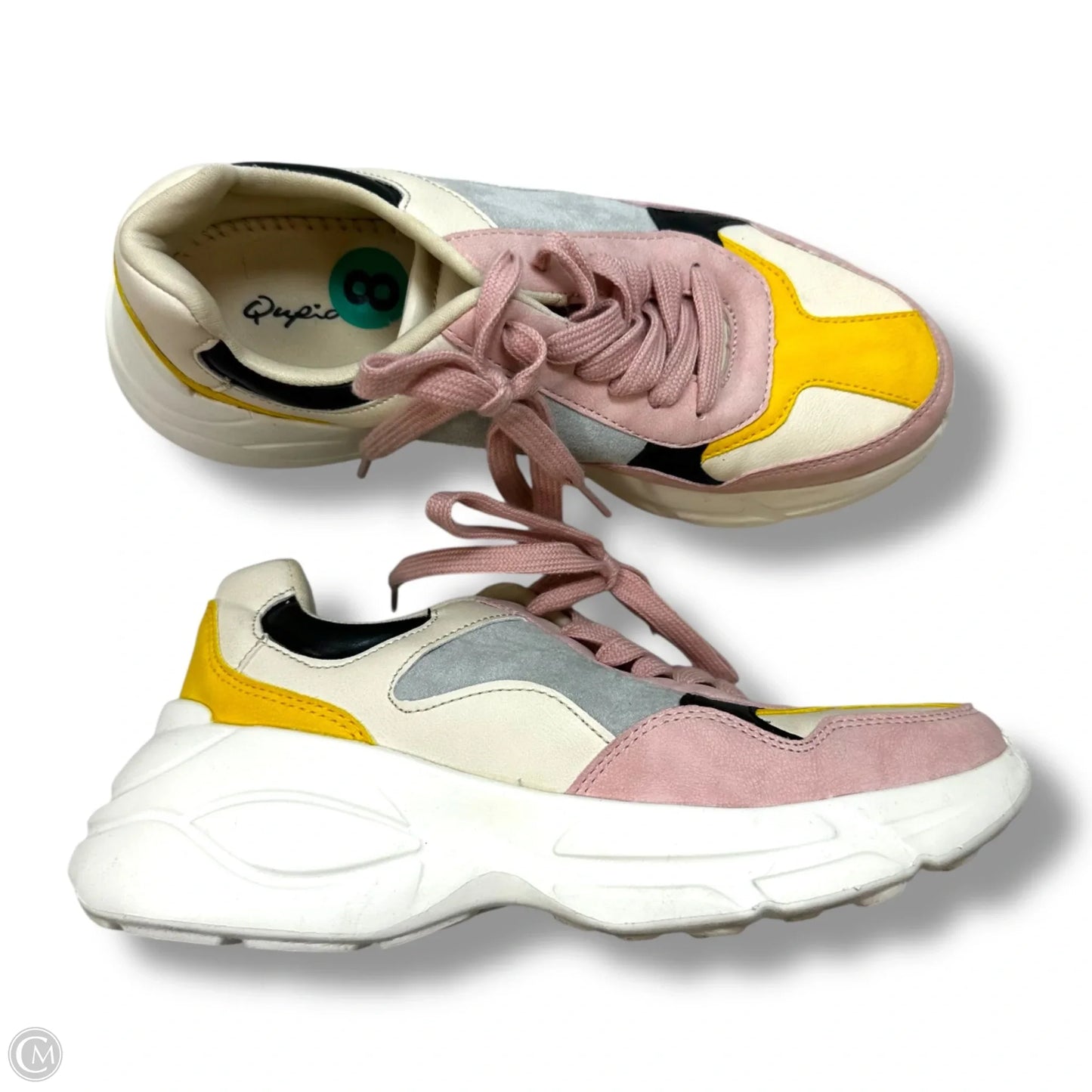 Shoes Sneakers By Qupid In Multi-colored, Size: 8