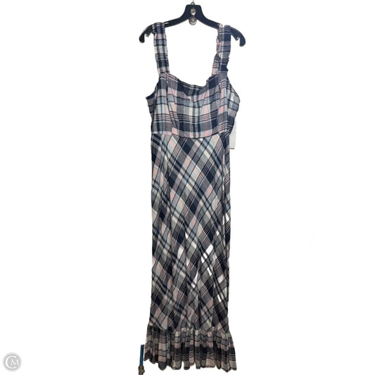 Dress Casual Maxi By Clothes Mentor In Plaid Pattern, Size: 18