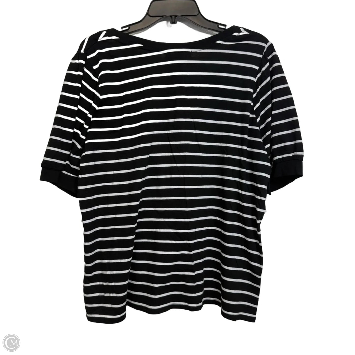 Top Short Sleeve By Cmf In Striped Pattern, Size: Xxl