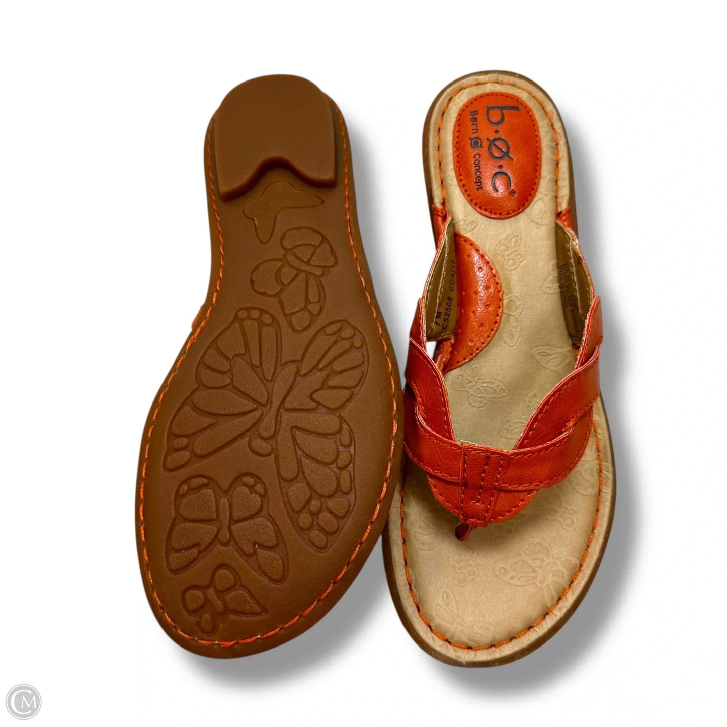 Sandals Flats By Boc In Orange, Size: 7